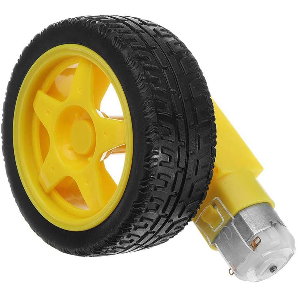 Robot Wheel With 6V 250RPM Motor - Arduino