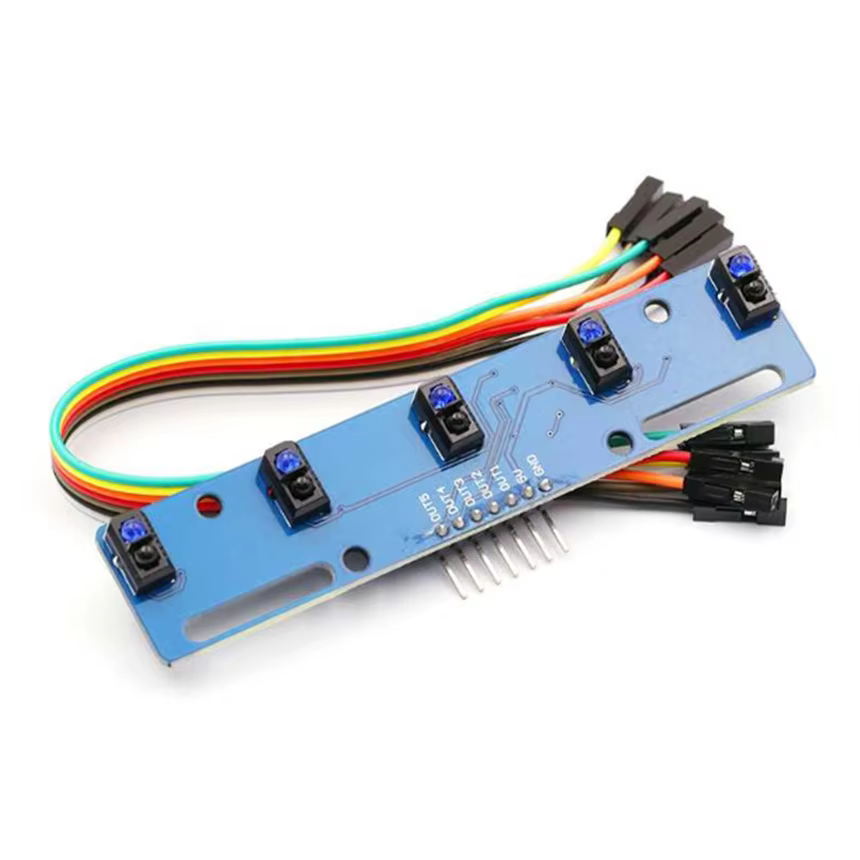 5-Way Black and White Line Recognition Sensor - Arduino