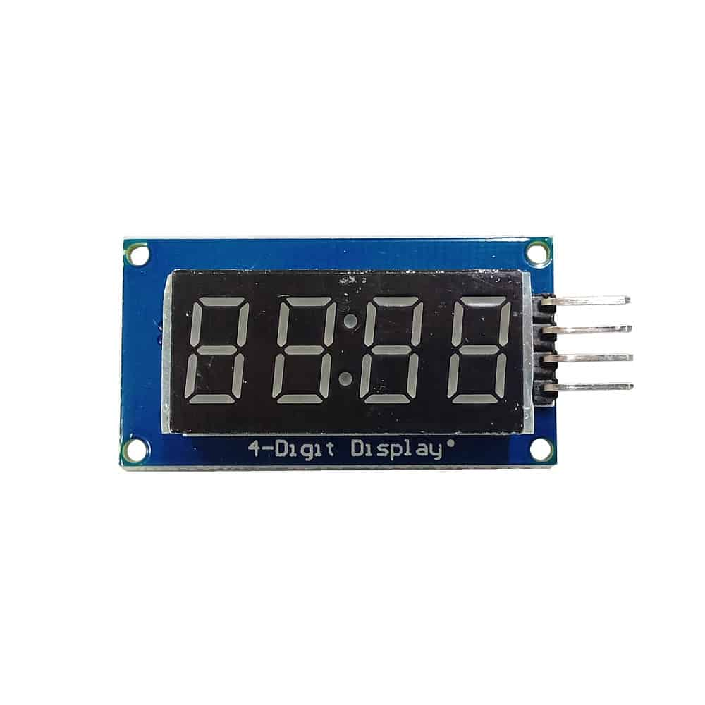 4 Digit Led Display Saat Modül TM1637 - Beyaz - LCD and Display