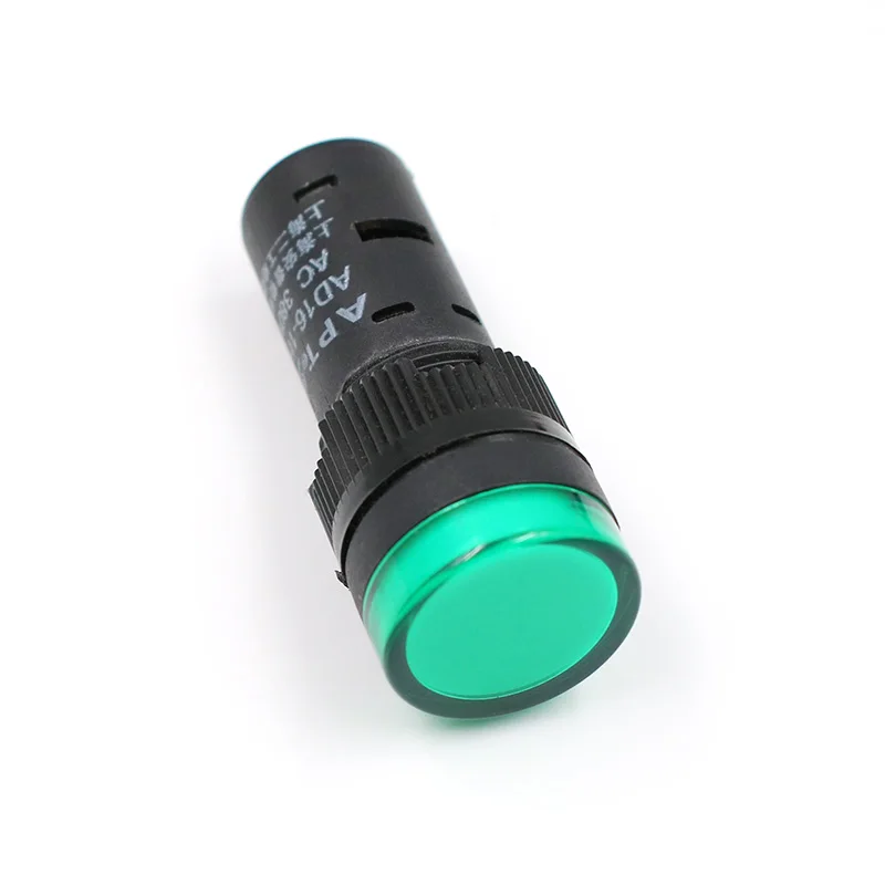 16mm Sarı Sinyal Lambası Yuvarlak (Led Voltajı 10-24v) - Led Products