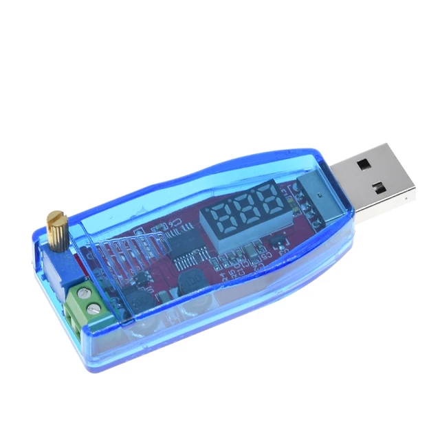 DC-DC 5V - 1-24V Ayarlanabilir Potansiyometre USB Yükseltme/Aşağılama - Sensors and Modules