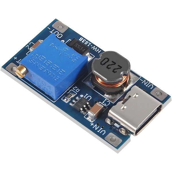 MT3608 2A Type-C USB Yükselteç DC-DC Aşamalı Güç Modülü - Sensors & Modules