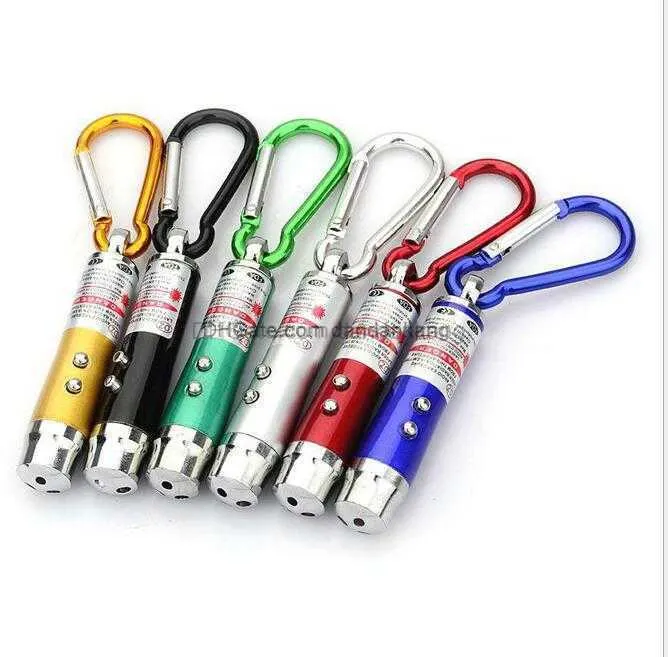 3'ü 1 Arada Kırmızı Lazer İşaretçi Anahtarlık - Robotic Kits & Educational Products