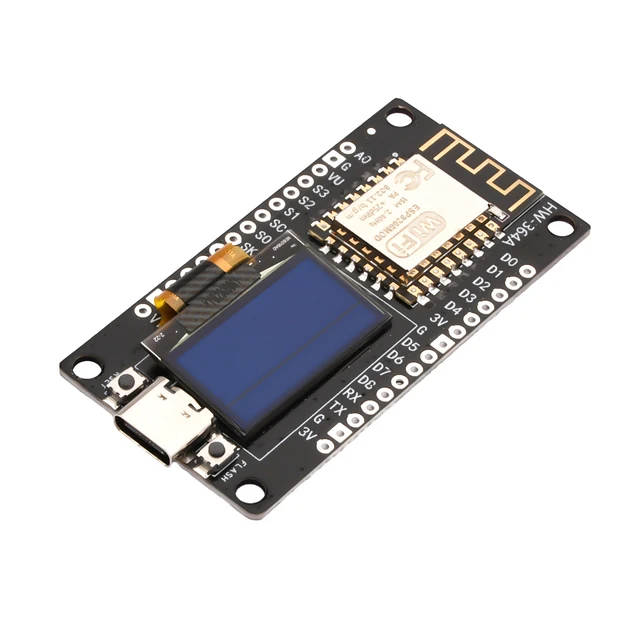0,96 İnç OLED Modül Geliştirme Kartına sahip NodeMCU ESP8266 - ESP-WIFI