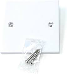 DRUT SINGLE BLANKING PLATE COVER FOR ELECTRICAL SOCKETS - SOCKET COVER