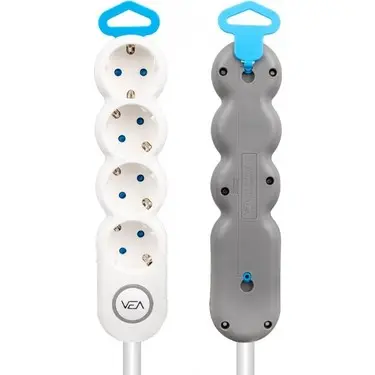 VE-2S4S 4-Way Power Strip with Switch and 1.5 Meter Cable - Extension