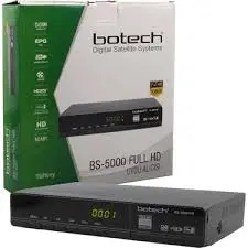 BOTECH BS-5000 1080P FULL HD SATELLITE RECEIVER WITH HDMI, SCART, AND USB INPUT, METAL CASING. - USB INPUT