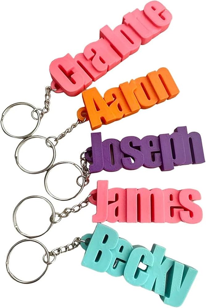 customizable keychain - PLA
