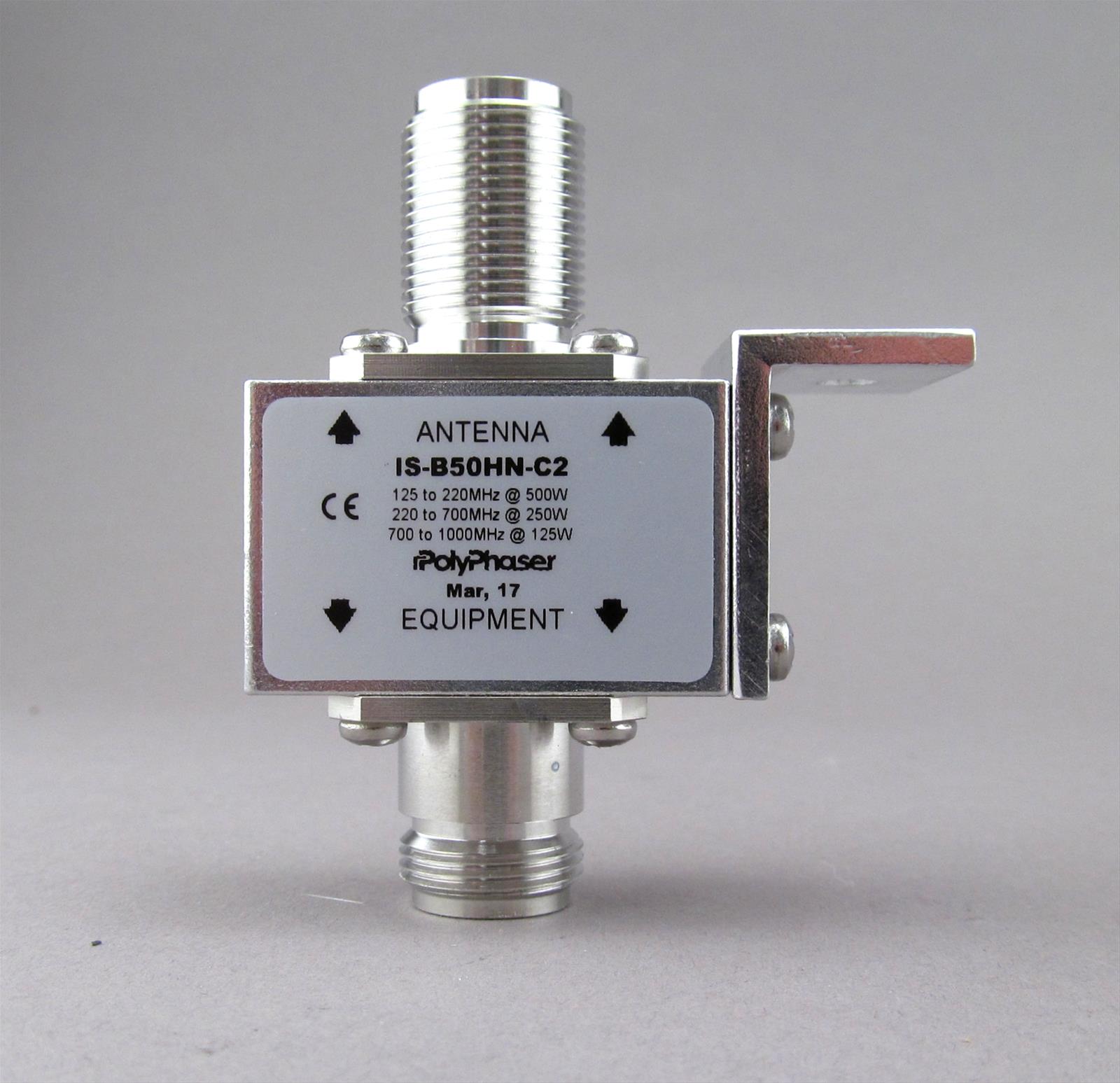 POLYPHASER 125-1000 MHz 50000 AMPS - CONNECTOR