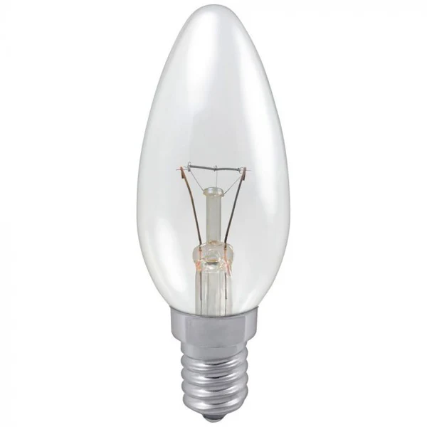 Clear Candle Lamp 240 VOLT 60 WATT - Bulb