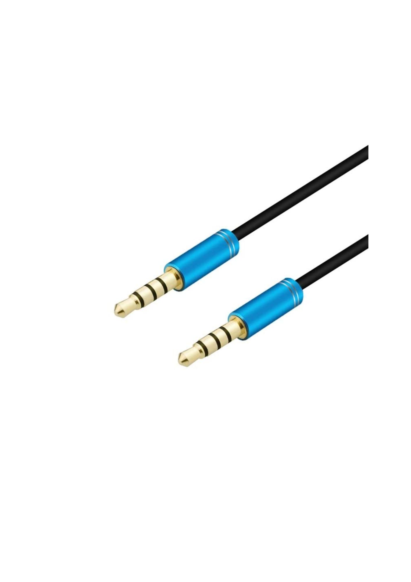 3.5mm Erkek/Erkek 4 Bogumlu Stereo Aux Kablo - Cable
