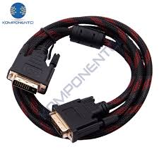 DVI-D 24+1 Çift Bağlantılı Erkek-Erkek Dijital Video Kablosu - Cable