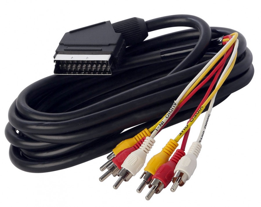 Scart 6 Rca Stereo Standard 1.5 Meter Cable - Electronics