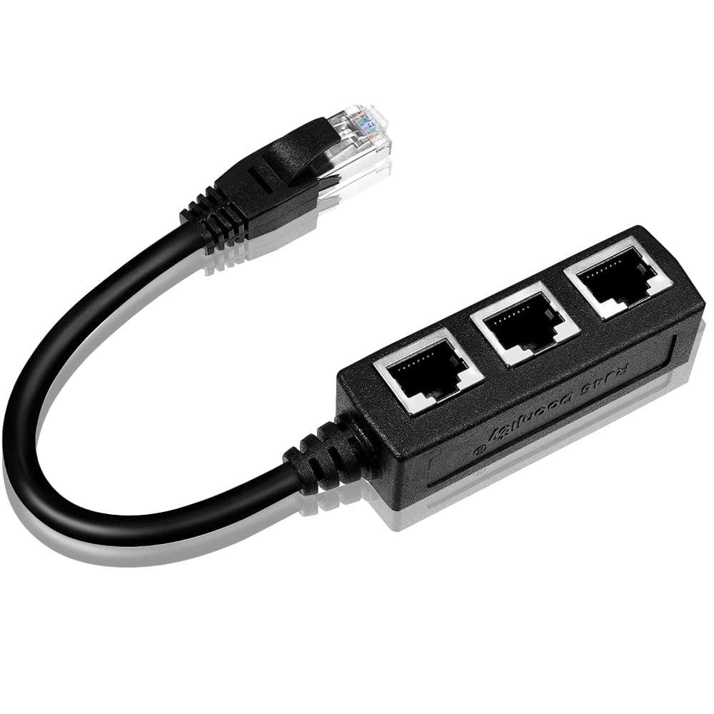 Ethernet RJ45 3-Way Distributor Splitter - Electronics