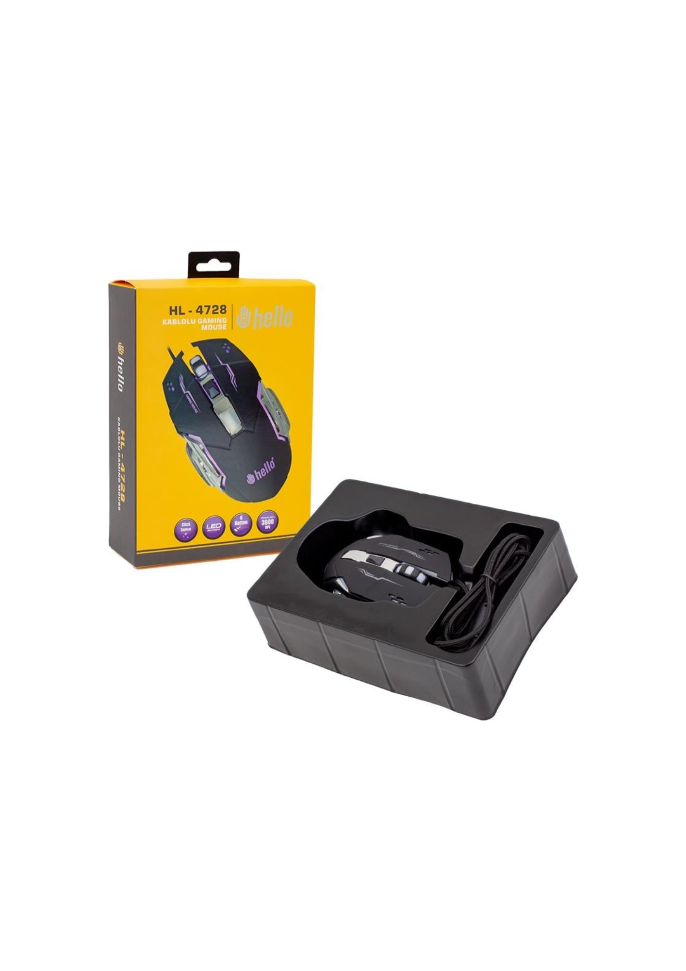 Hello HL-4728 Kablolu Oyun Mouse - Electronics