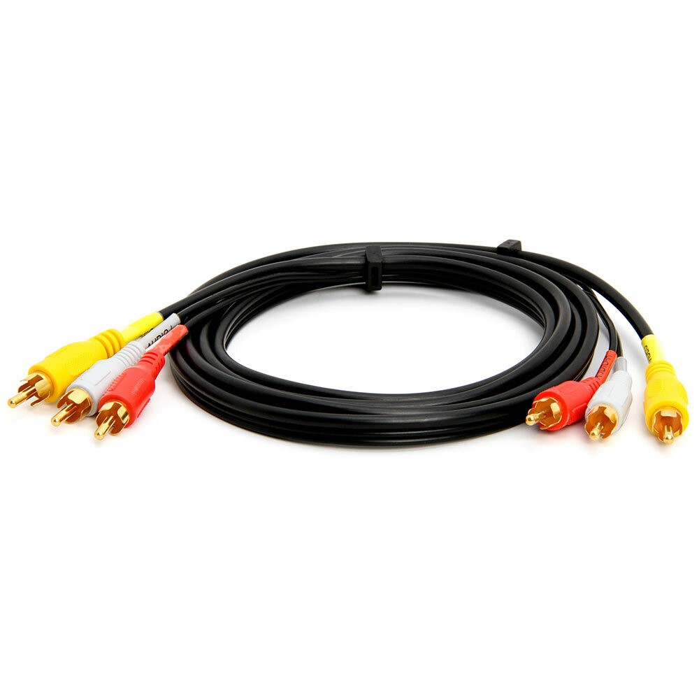 3 Meter 3RCA - 3RCA Altın Kablo - Cable