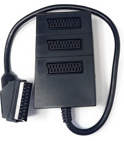 3 Way Scart Splıtter Wıth 300mm Kablo Lead & Extensıon Box - Electronics