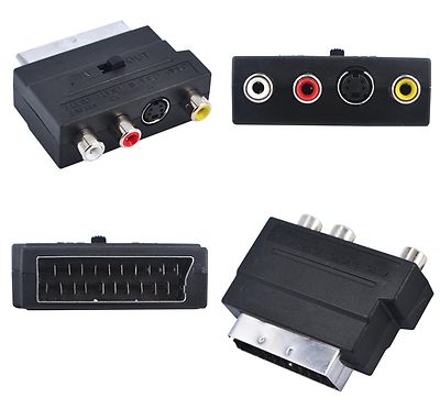 Scart To 3 RCA S-Video Adapter Composıte - Electronics