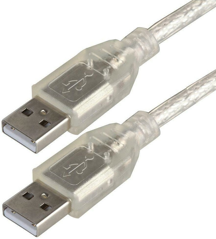 5 Meters USB Male-Male Transparent Cable - Electronics