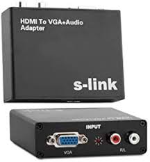 S-lınk VGA + Audio to HDMI Converter - Cable