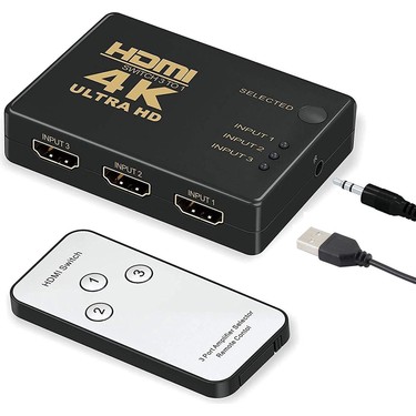 HDMİ 3 GİRİŞ 1 ÇIKIŞLI ANAHTAR - HDMİ