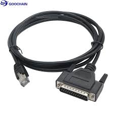 DB 25-PIN - 8P8C RJ45 Ağ Seri Kablosu - Cable