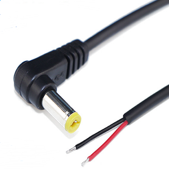 DC Güç 5,5 mm x 2,5 mm 10A 30 cm Silindir Erkek Fiş Konnektörü - Cable