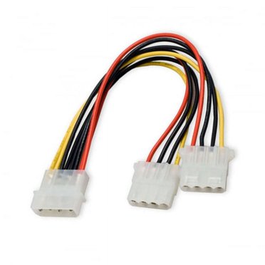 IDE 4-PIN 1 To 2 Power Extension Cable 10cm Hard Disk Driver power splitter Cable for SSD HDD 5V 12V - Electronics
