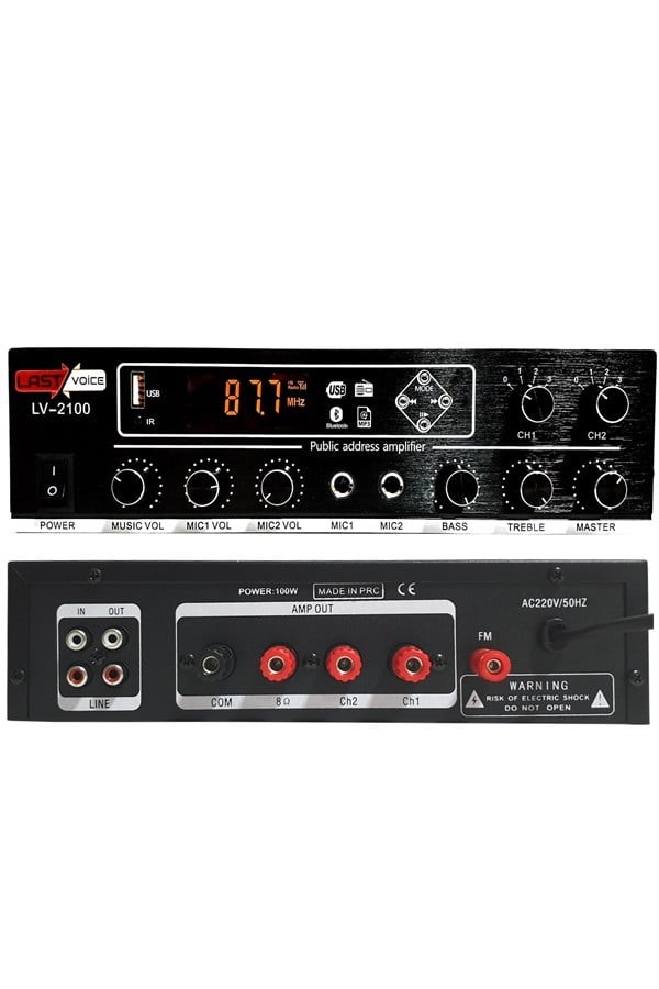 STEREO MİKSER ANFI LV-2100 USB BT - Sound