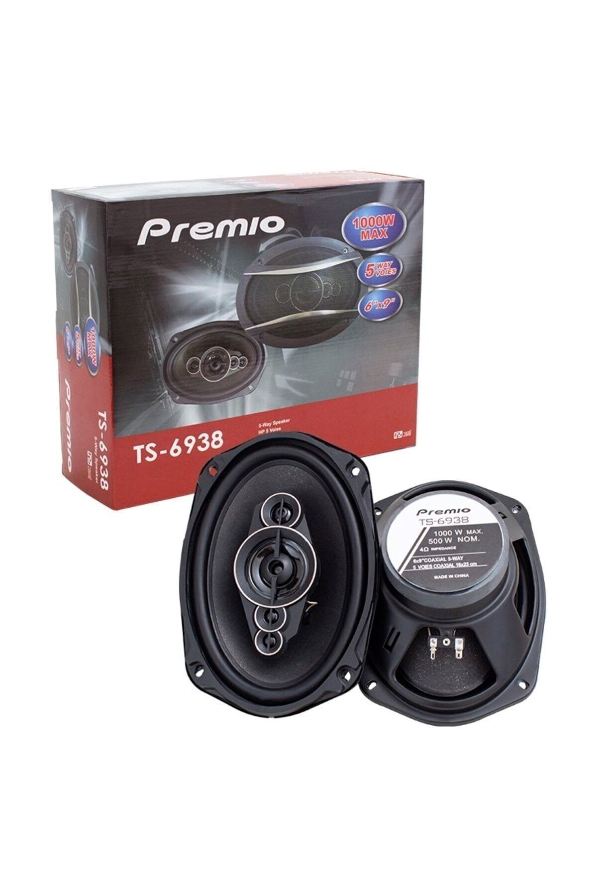 Premio TS-6938 5'' 6X9 Oval Auto Speaker 1000W-1800W Set of 2 - Sound