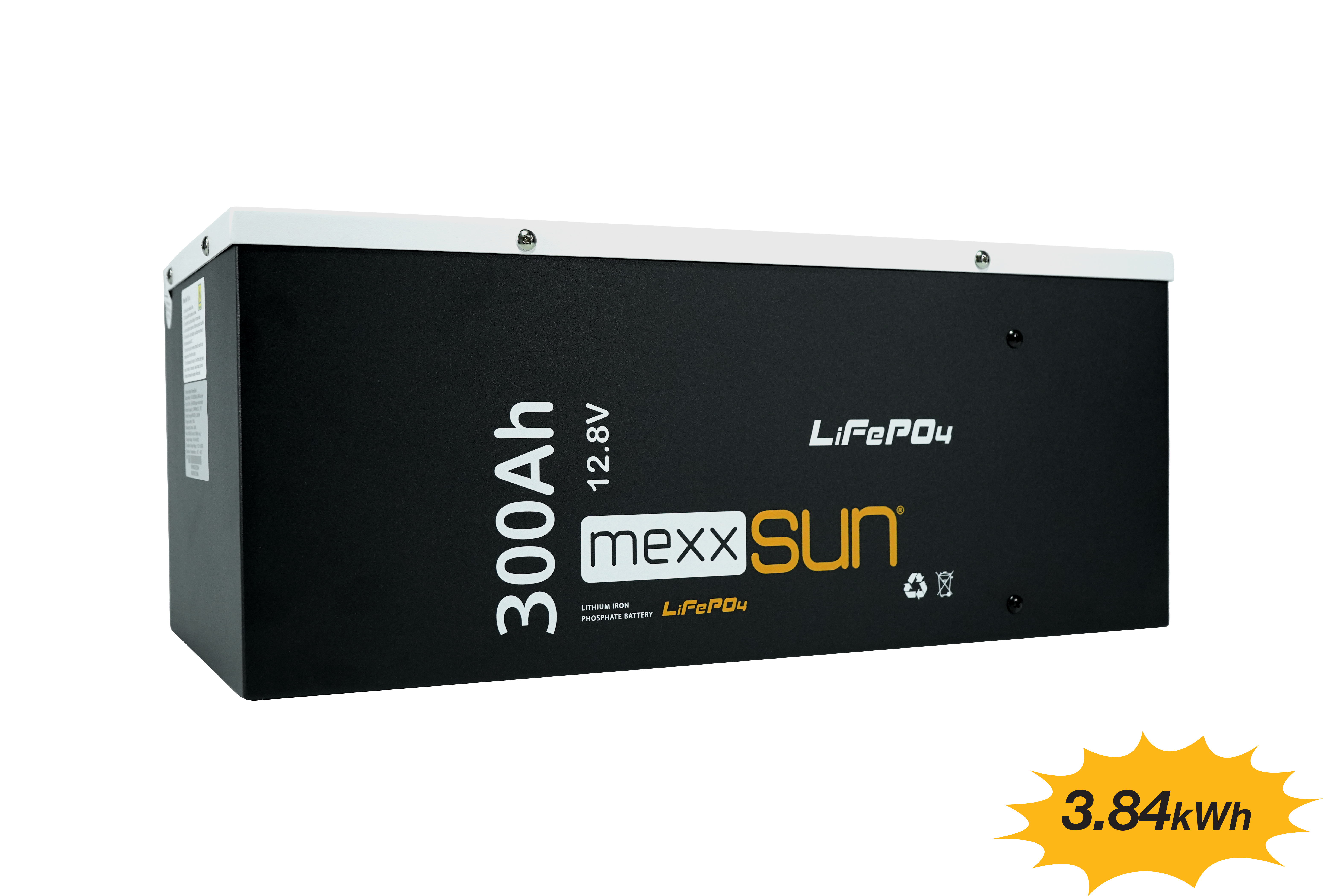 12.8V LiFePO4 300AH MEXXSUN - LITHIUM