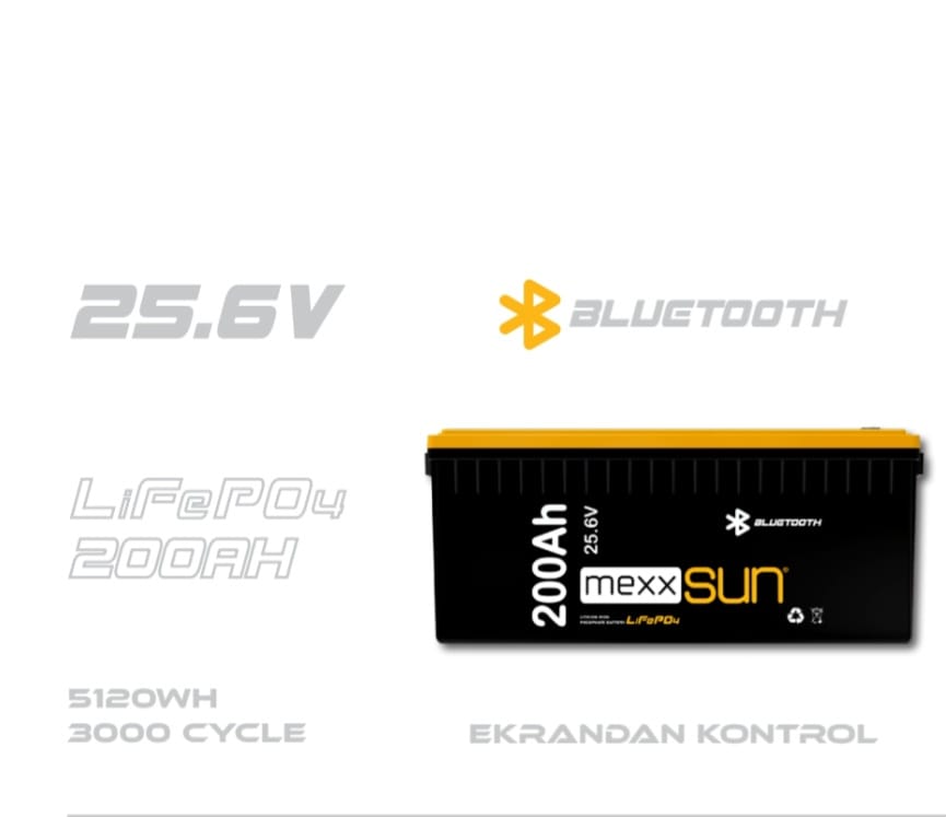 25.6V LiFePO4 200AH MEXXSUN - LITHIUM