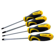 CROWNMAN 4PCS/SET SCREWDRIVER WITH DOUBLE COLOR TPR HANDLE - SCREWDRIVER