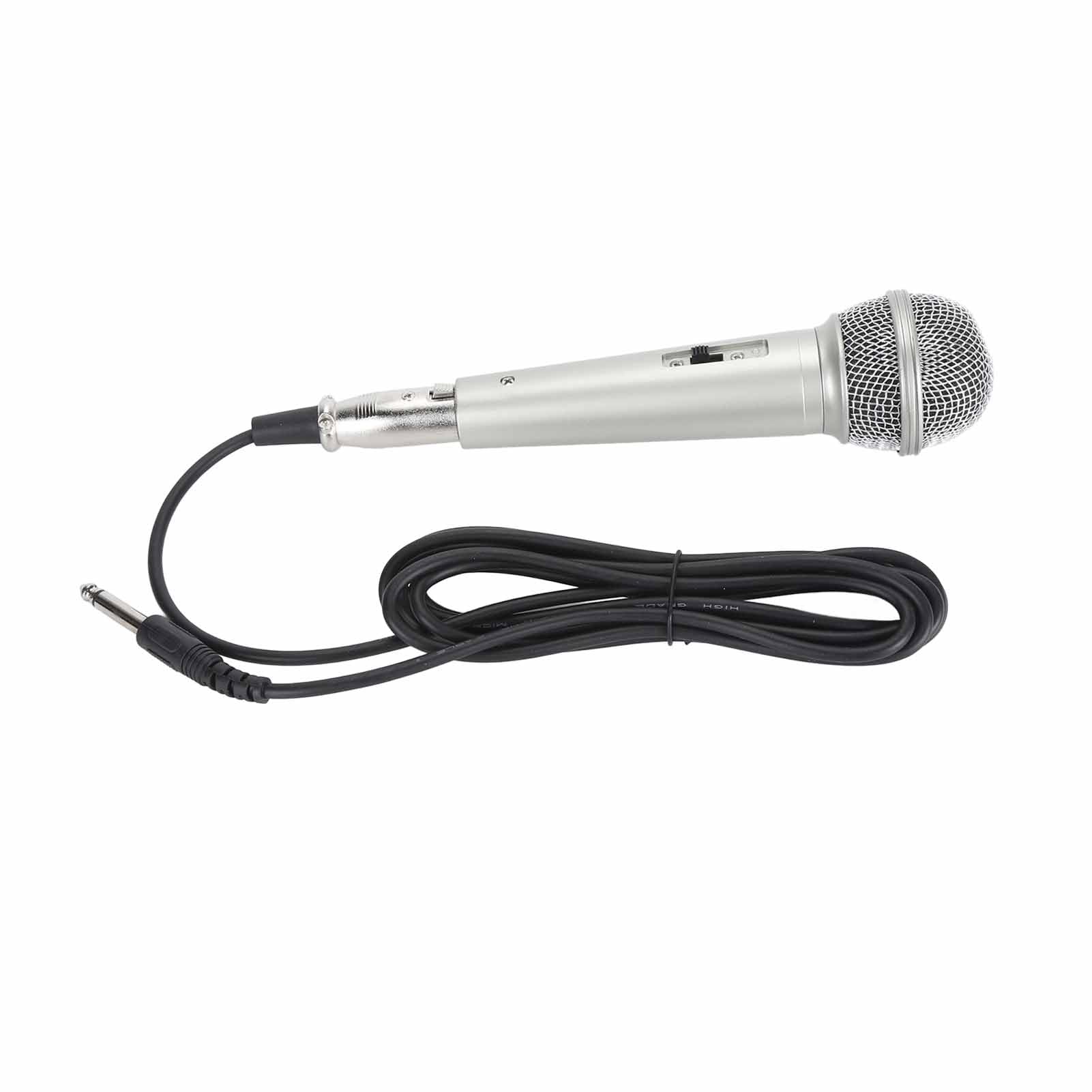 MİKROFON EL TİPİ GÜMÜŞ PLASTİK GÖVDELİ - Sound