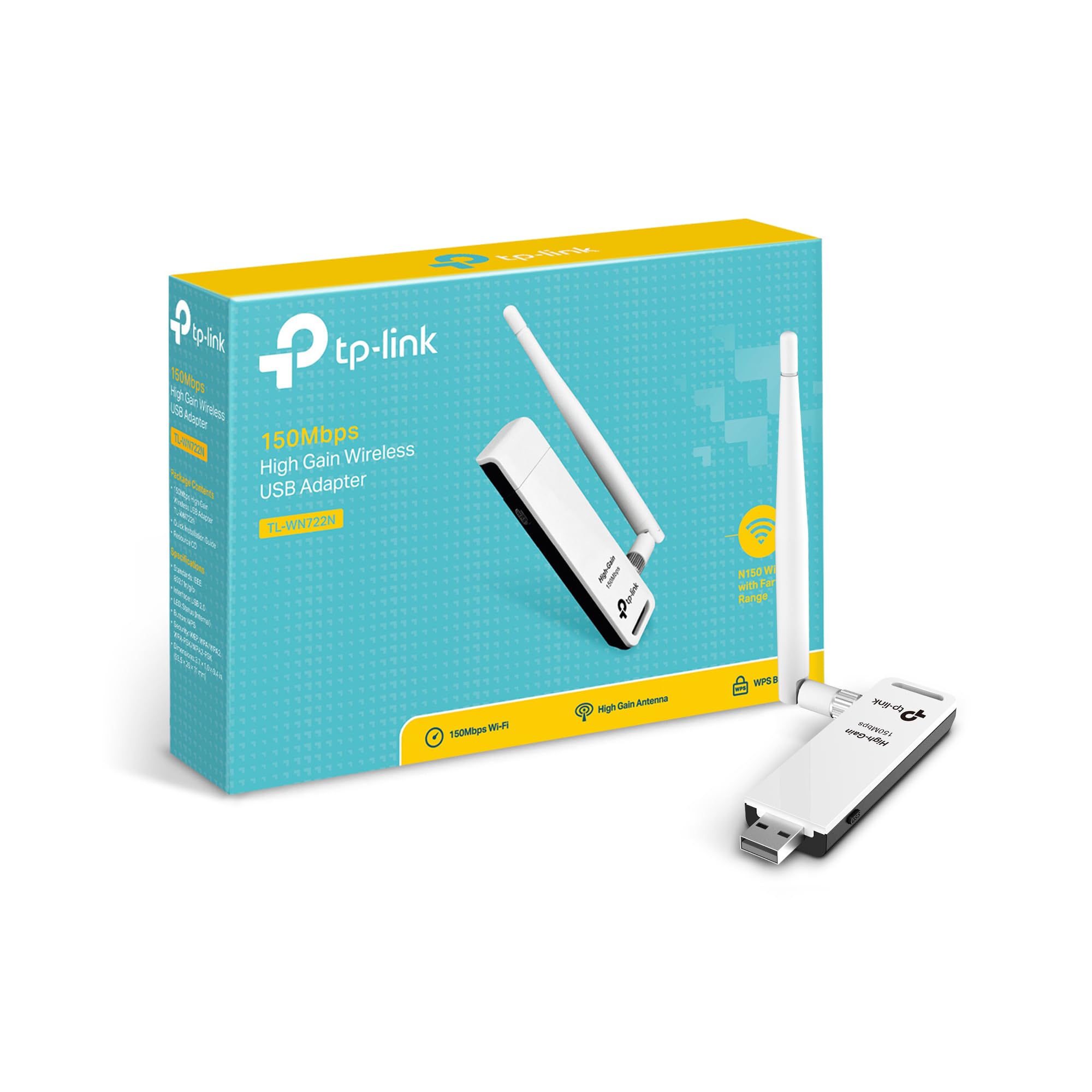 150 Mbps High Gain Wireless USB Adapter TL-WN722N - TV Remote